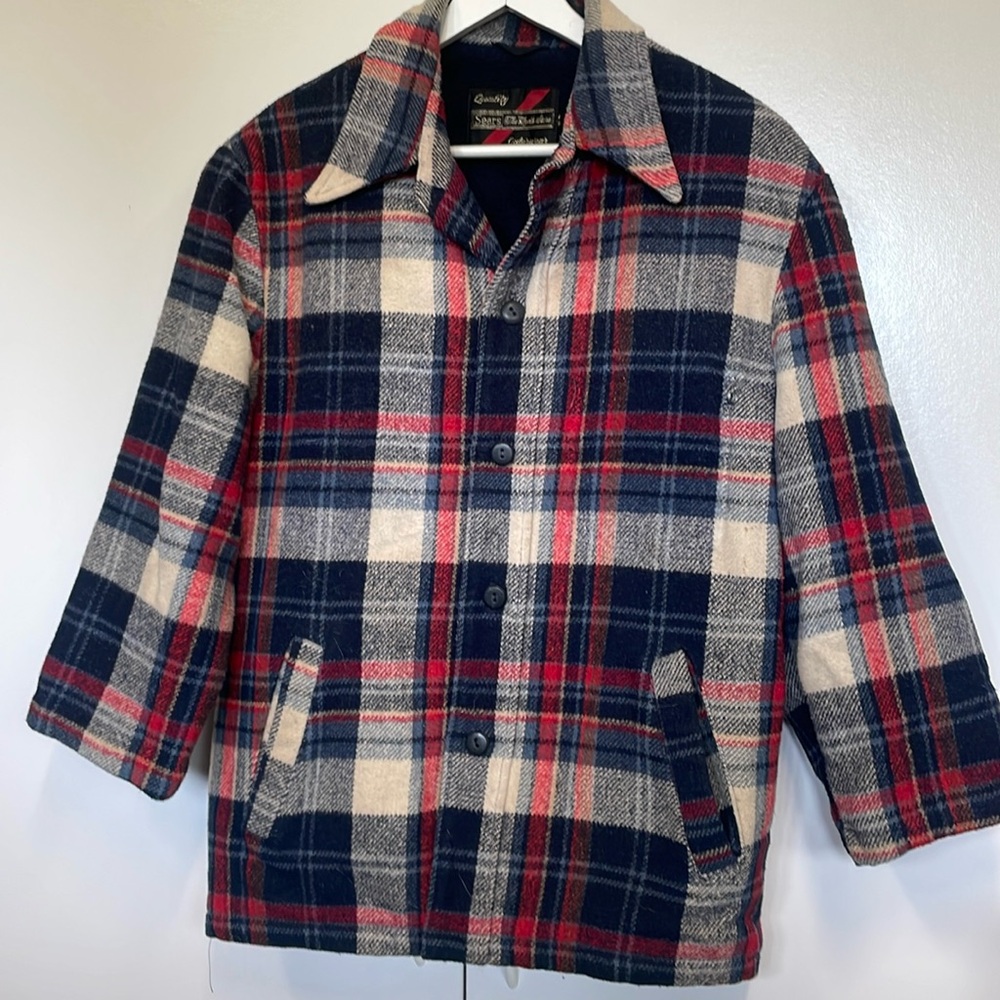 Vintage 70s Plaid Shirt Jacket. Sears Outerwear. … - image 2